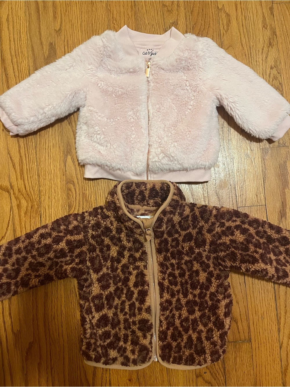 Bundle of 2 baby girl jackets size 12m